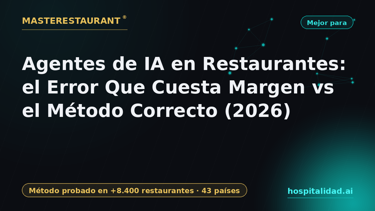 AI agents in restaurants: mistake vs correct method (2026) — Masterestaurant
