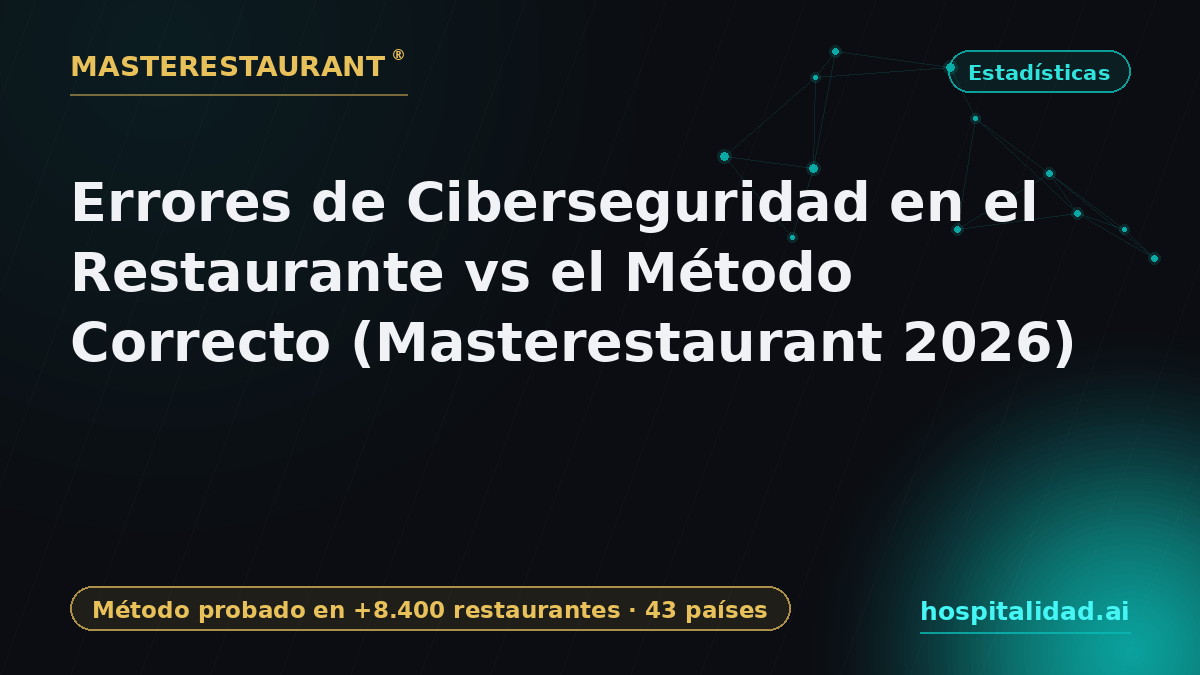 Restaurant Cybersecurity Mistakes vs the Right Method (Masterestaurant 2026) — Masterestaurant