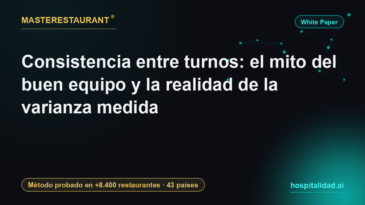 Consistencia entre turnos: el mito del buen equipo y la realidad de la varianza medida — Masterestaurant