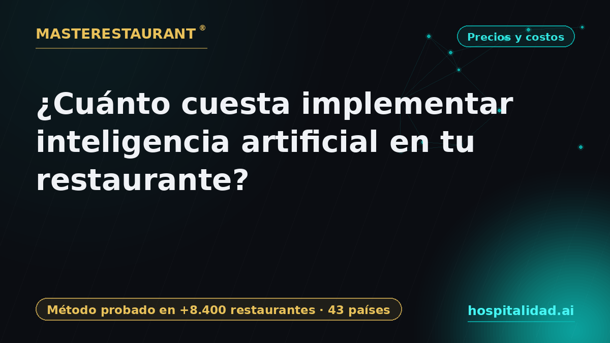 How much does it cost to implement AI in your restaurant? — Masterestaurant