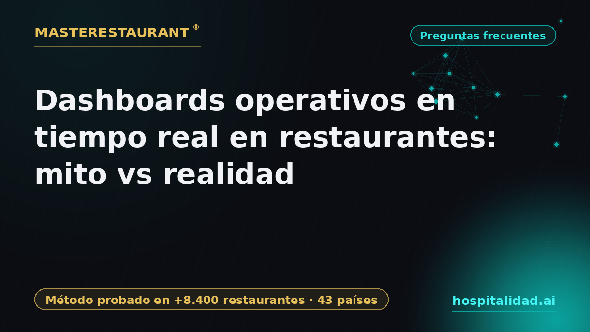 Real-Time Operational Dashboards in Restaurants: Myth vs Reality — Masterestaurant