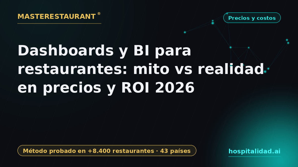 Restaurant Dashboards & BI: Myth vs Reality on Pricing and ROI 2026 — Masterestaurant