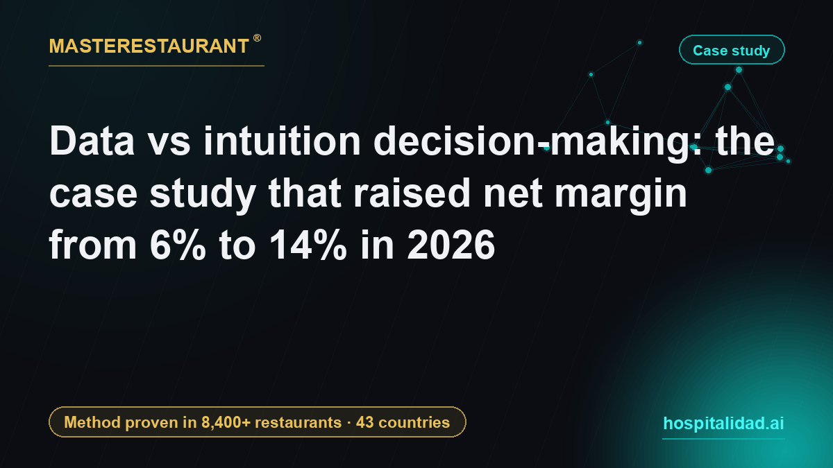 Data vs intuition decision-making: the case study that raised net margin from 6% to 14% in 2026 — Masterestaurant