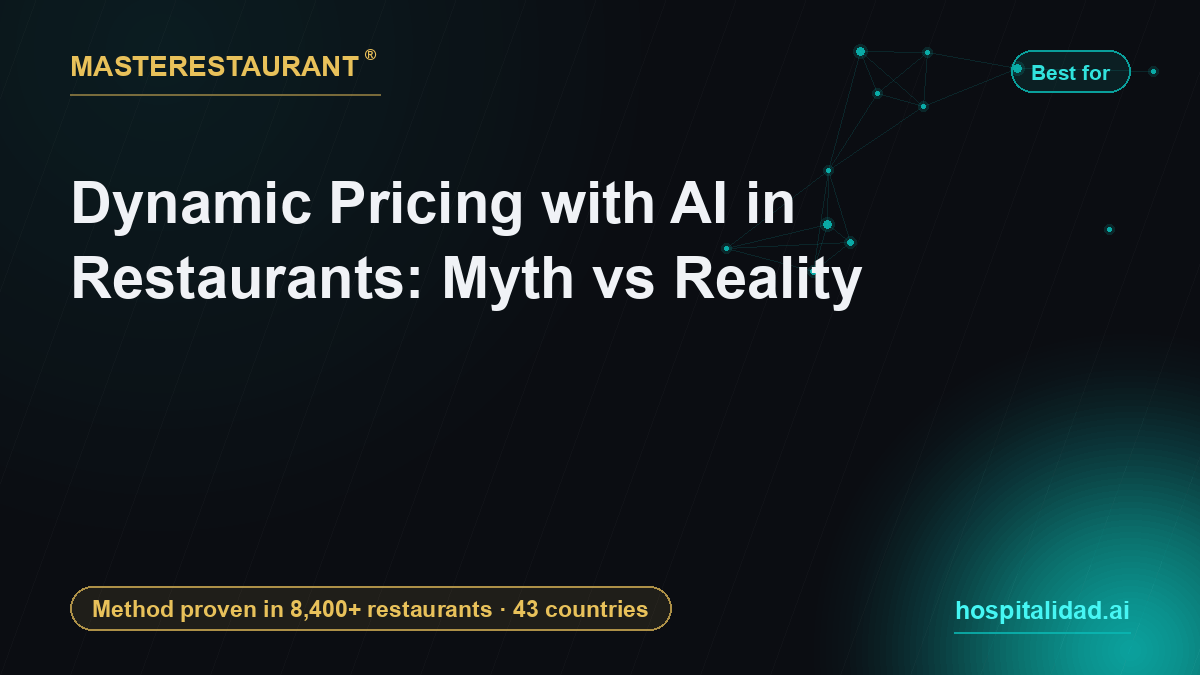 Dynamic Pricing with AI in Restaurants: Myth vs Reality — Masterestaurant
