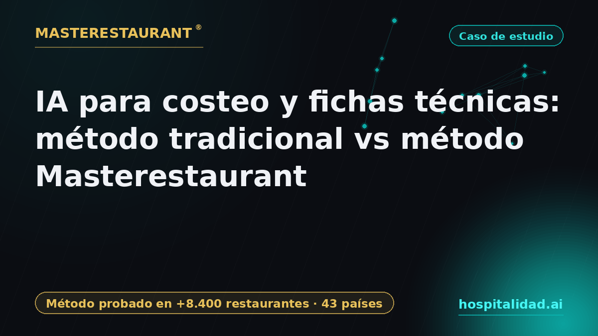 AI for Recipe Costing: Traditional Method vs Masterestaurant Method — Masterestaurant