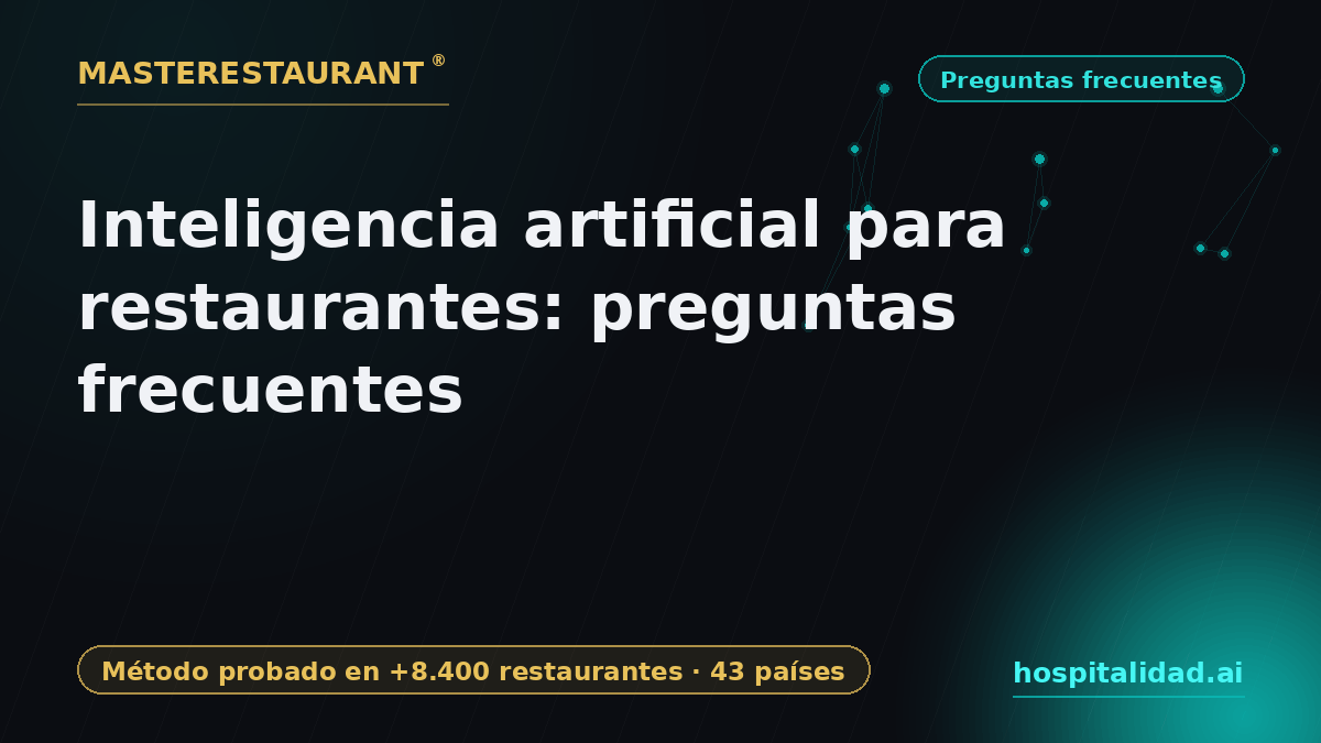 Artificial intelligence for restaurants: frequently asked questions — Masterestaurant