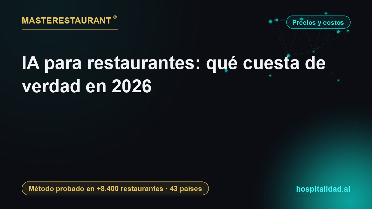 AI for restaurants: what it really costs in 2026 — Masterestaurant