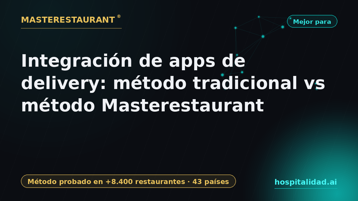 Delivery App Integration: Traditional Method vs Masterestaurant Method — Masterestaurant