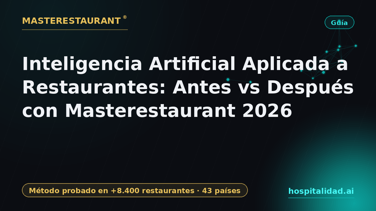 Artificial Intelligence Applied to Restaurants: Before vs After with Masterestaurant 2026 — Masterestaurant