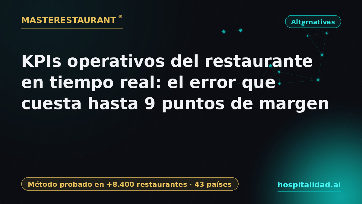 Real-Time Restaurant Operating KPIs: The Mistake That Costs Up to 9 Margin Points — Masterestaurant