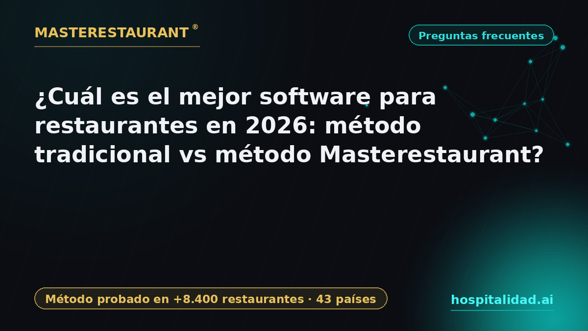 What is the best restaurant software in 2026: traditional method vs Masterestaurant method? — Masterestaurant