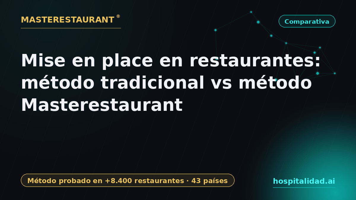Mise en place in restaurants: traditional method vs Masterestaurant method — Masterestaurant