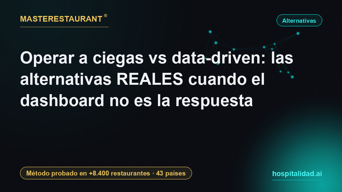 Operating blind vs data-driven: the real alternatives when a dashboard is not the answer — Masterestaurant