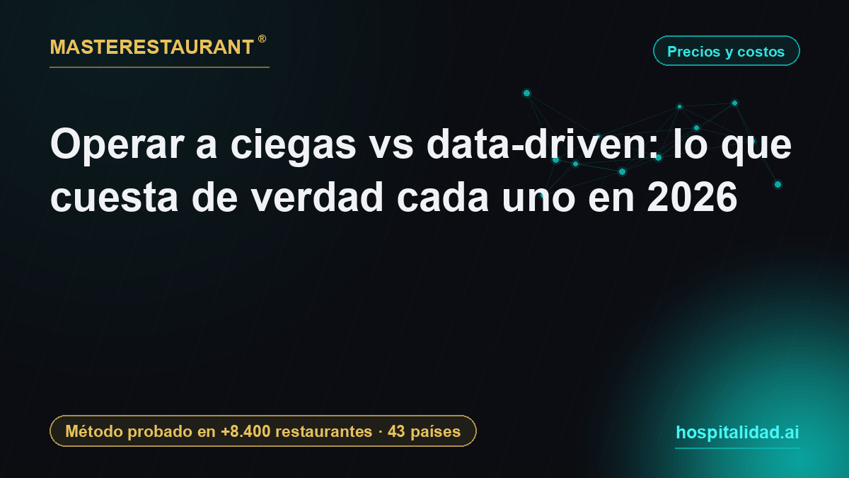 Operating blind vs data-driven: what each one actually costs in 2026 — Masterestaurant