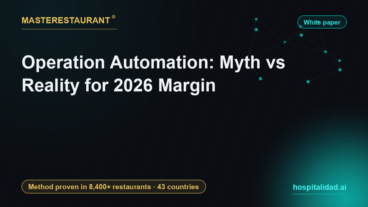 Operation Automation: Myth vs Reality for 2026 Margin — Masterestaurant