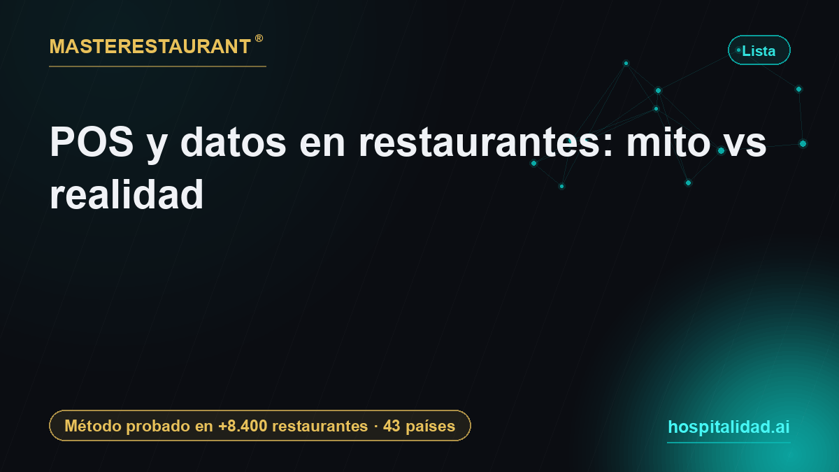 POS and data in restaurants: myth vs reality — Masterestaurant