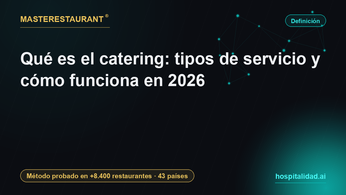 What Is Catering? Service Types and How It Works in 2026 — Masterestaurant