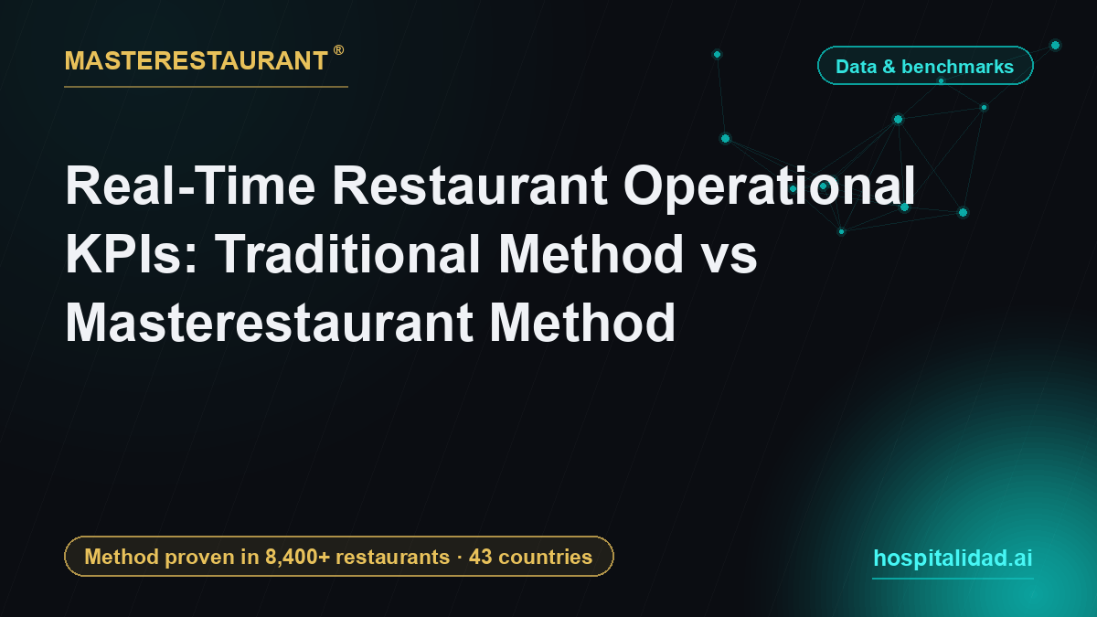 Real-Time Restaurant Operational KPIs: Traditional Method vs Masterestaurant Method — Masterestaurant