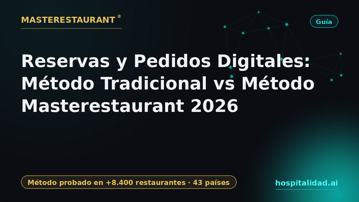 Digital Reservations and Orders: Traditional Method vs Masterestaurant Method 2026 — Masterestaurant