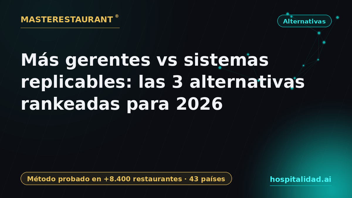 Systems vs More Managers: 3 Alternatives Ranked for 2026 — Masterestaurant