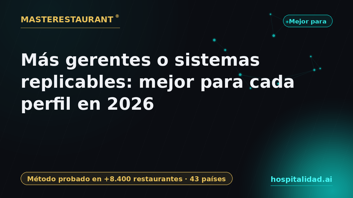 Systems or More Managers: Best Fit by Profile for 2026 — Masterestaurant